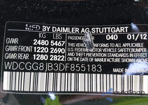 2013 Mercedes-Benz Glk 350 4Matic из США, поврежденный, VIN WDCGG8JB3DF855183